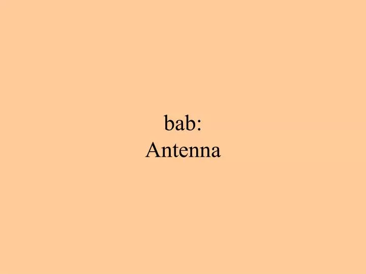 bab antenna
