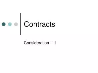 Contracts