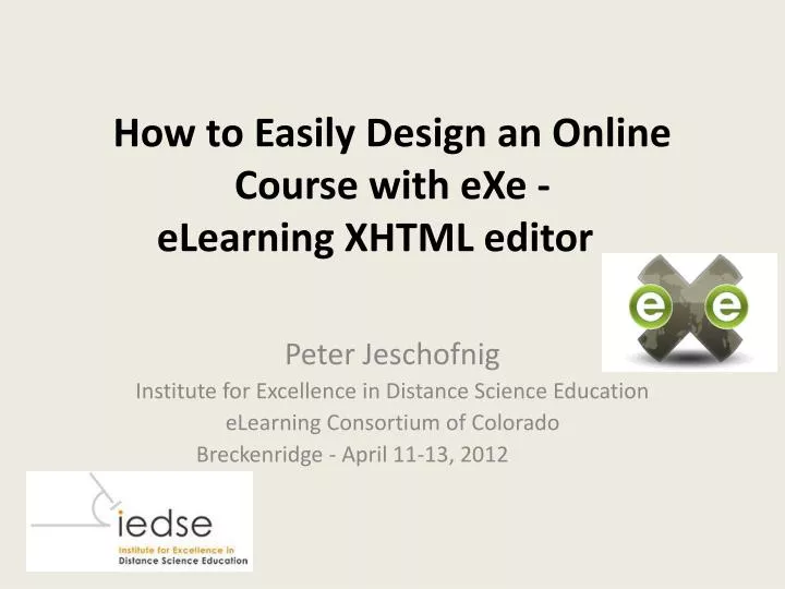 how to easily design an online course with exe elearning xhtml editor