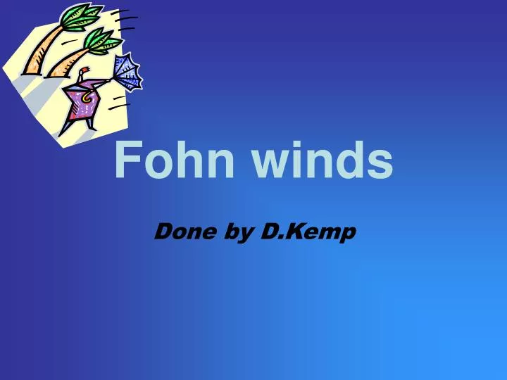 fohn winds
