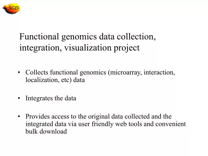 functional genomics data collection integration visualization project