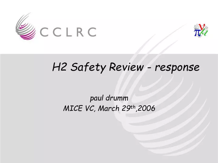 h2 safety review response