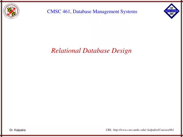 relational database design