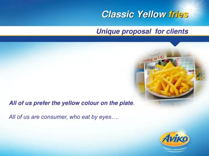 classic yellow fries