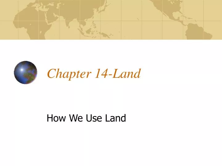 chapter 14 land