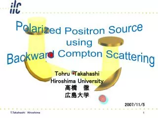 Polarized Positron Source using Backward Compton Scattering
