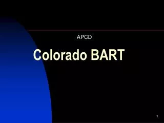 Colorado BART