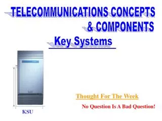 TELECOMMUNICATIONS CONCEPTS