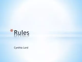 Rules