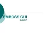EMBOSS GUI - slide 1