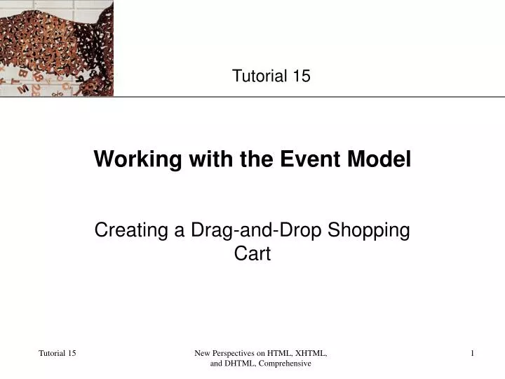 working with the event model
