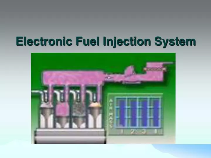 electronic fuel injection system