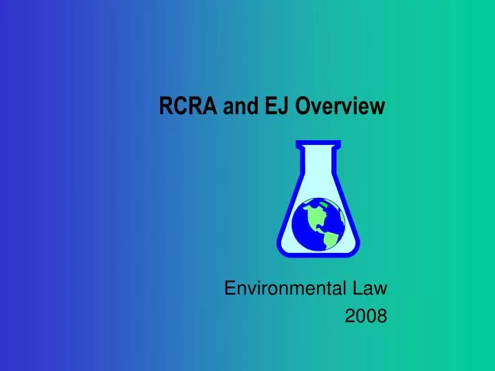 rcra and ej overview