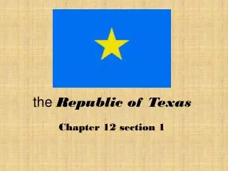 the Republic of Texas