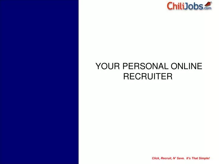 your personal online recruiter