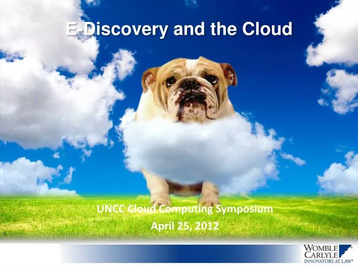 e discovery and the cloud