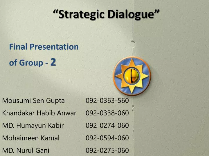 strategic dialogue