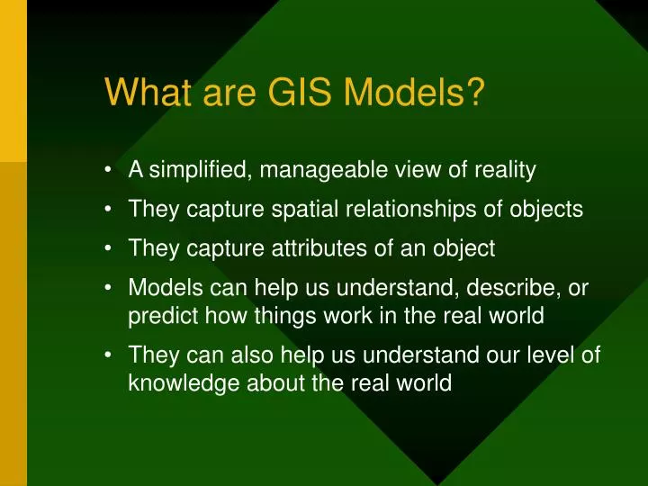 what are gis models