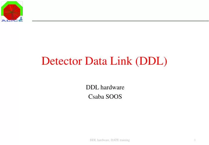 detector data link ddl