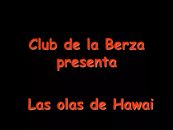 club de la berza presenta