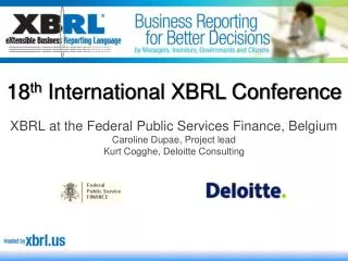 18 th International XBRL Conference