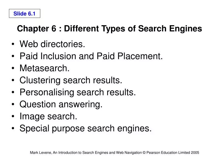 chapter 6 different types of search engines