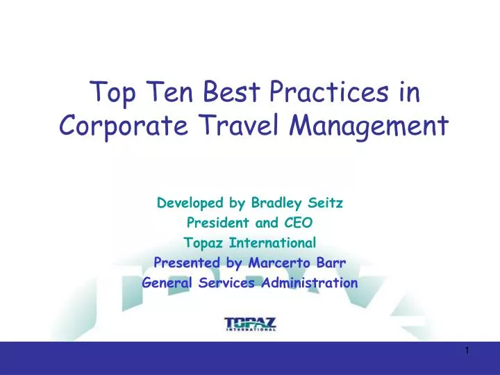 top ten best practices in corporate travel management