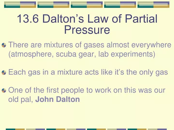 13 6 dalton s law of partial pressure