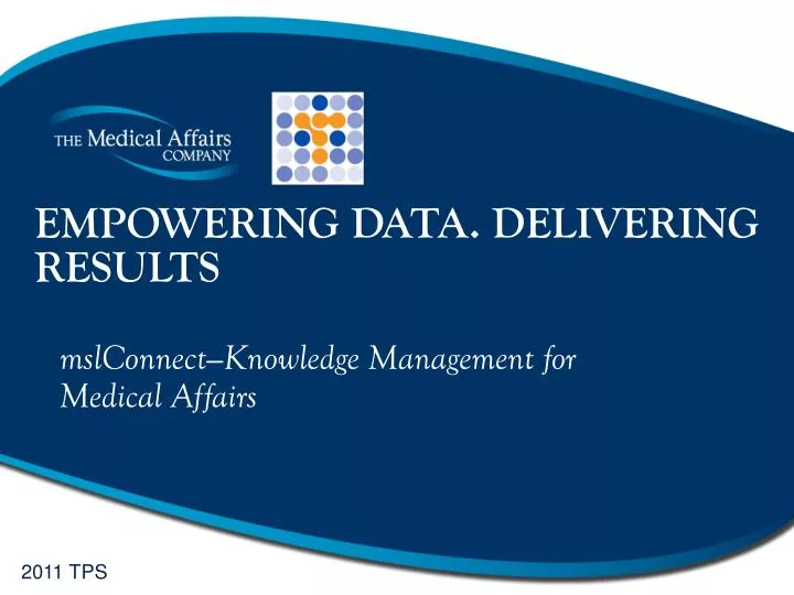 empowering data delivering results