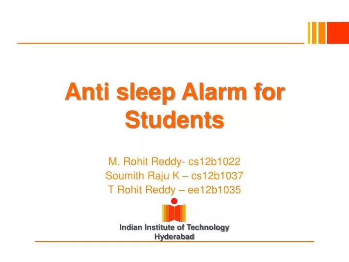 anti sleep alarm for students