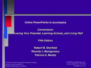 Online PowerPoints to accompany Cornerstone: