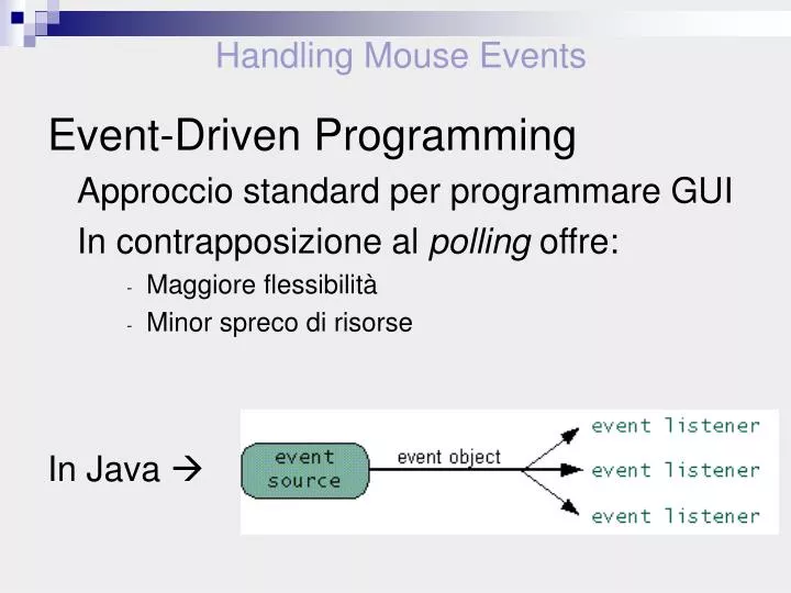 handling mouse events