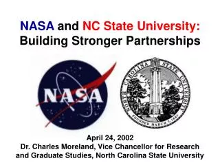 NASA and NC State University: Building Stronger Partnerships