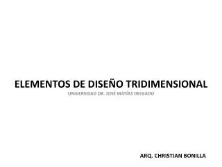 elementos de dise o tridimensional