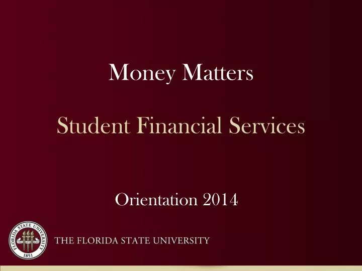 money matters student financial services
