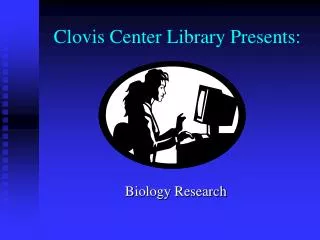 Clovis Center Library Presents: