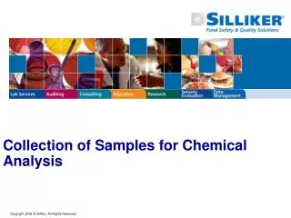 Collection of Samples for Chemical Analysis