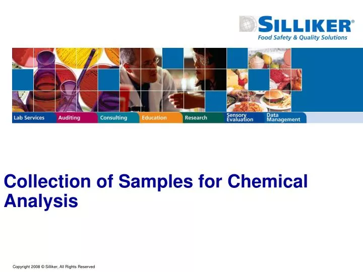 collection of samples for chemical analysis