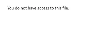 you do not have access to this file