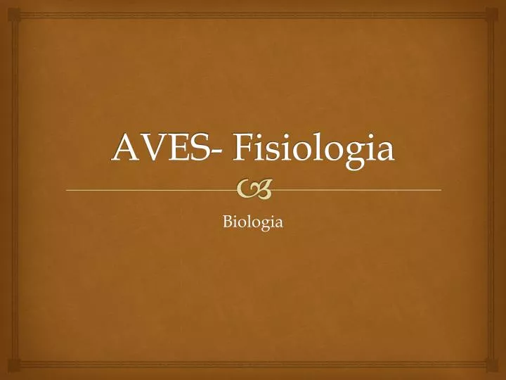 aves fisiologia