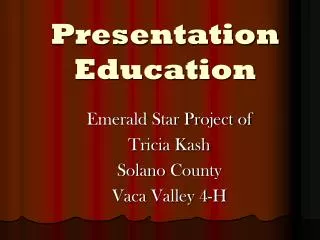 Presentation Education