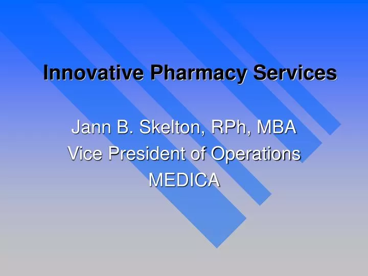 innovative pharmacy services