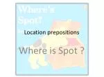 Location prepositions - slide 1
