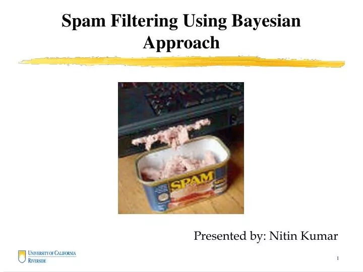 spam filtering using bayesian approach