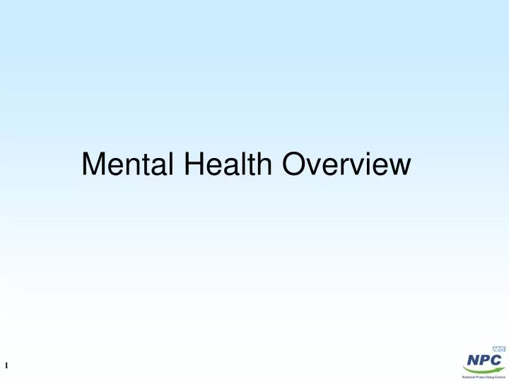 mental health overview