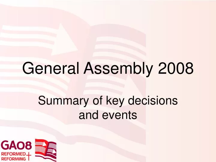 general assembly 2008