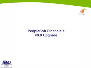 PeopleSoft Financials v9.0 Upgrade