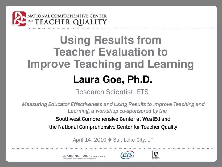 using results from teacher evaluation to improve teaching and learning