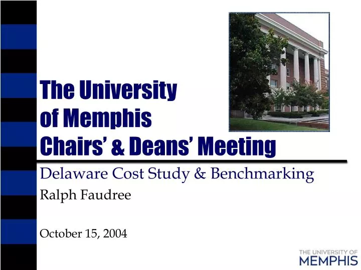 the university of memphis chairs deans meeting