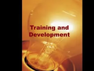 Training and Development